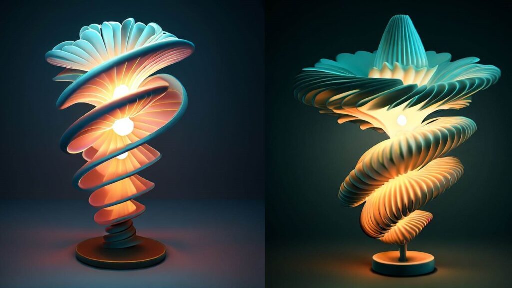 3D-Druckprojekt - virtuelle Lampen