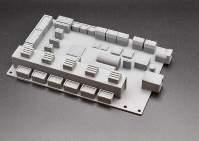 3D-gedruckter Prototyp eines Dummy-Bauteils für eine Platine