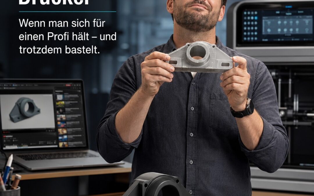Dunning-Kruger-Drucker im Inhouse-3D-Druck: Wenn man sich für einen Profi hält – und trotzdem bastelt